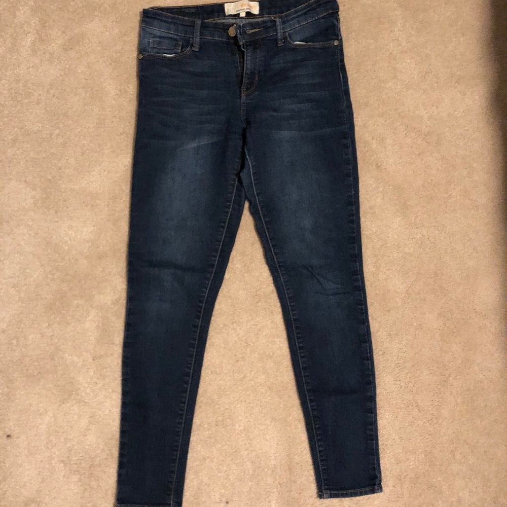 Dark wash denim jeans